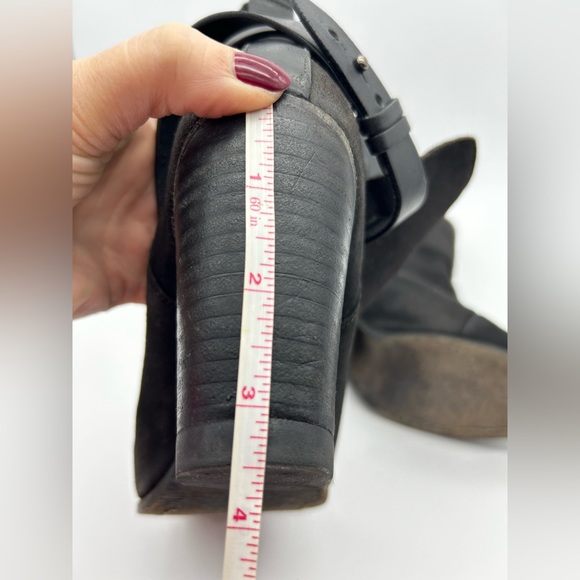 Rag & Bone Women's Kinsey Black Suede Leather Strap Ankle Booties Size 38 - Picture 11 of 12